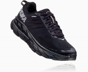 Hoka One One Clifton 6 Men's Road Running Shoes Black | 23786VXJE