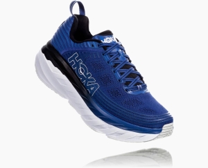 Hoka One One Bondi 6 Wide Men's Road Running Shoes Galaxy Blue/Anthracite | 68093DCAH