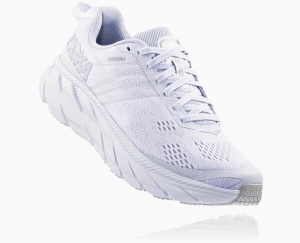 Hoka One One Clifton 6 Men's Walking Shoes Bright White/White | 56097FOBN